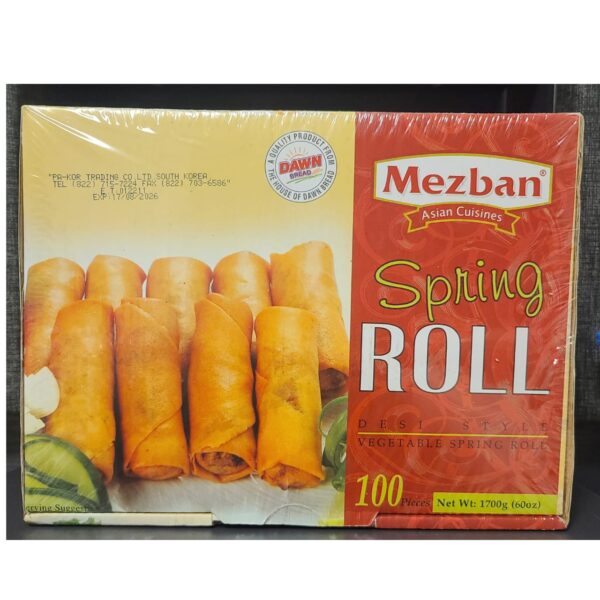 MEZBAN SPRING ROLL VEGETABLE ROLL대왕 야채 만두 춘권 튀김 간식 안주 분식,(100p)1700G,1개 - Image 2